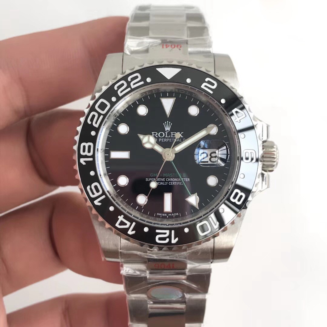 Rolex Replica GMT-Master II 116710LN Noob Factory V9 Edelstahl