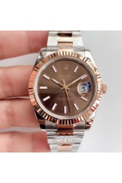 Rolex Replica Datejust 41 mm 126331 Chocolate Index Oyster