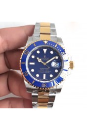 Rolex Replica Submariner Date 116613LB N V5S Gelbgold und Edelstahl, blaues Zifferblatt