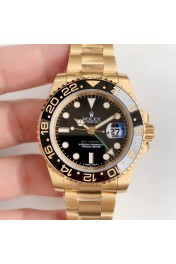 Rolex Replica GMT-Master II EW Fabrik Gelbgold mit Edelstahl Schwarz