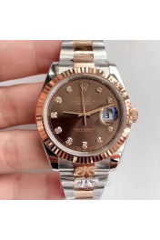 Rolex Replica Datejust 41 mm 126331 Chocolate Index Oyster