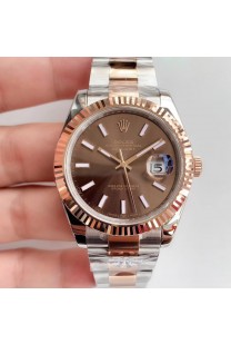 Rolex Replica Datejust 41 mm 126331 Chocolate Index Oyster