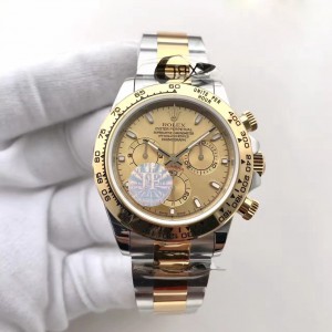 Rolex Replica Daytona 116523 SS/Gelbgold JF Factory