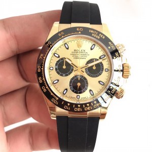 Rolex Replica Daytona Cosmograph 116518LN AR Gelbgold Champagner Zifferblatt Schweizer