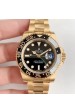 Rolex Replica GMT-Master II EW Fabrik Gelbgold mit Edelstahl Schwarz