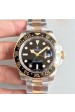 Rolex Replica GMT-Master II 116713LN 2018 V7S 24K Gelbgold umwickelt & Edelstahl schwarz